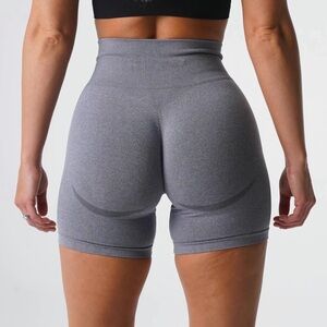 Women's Gray High-Waisted Shorts